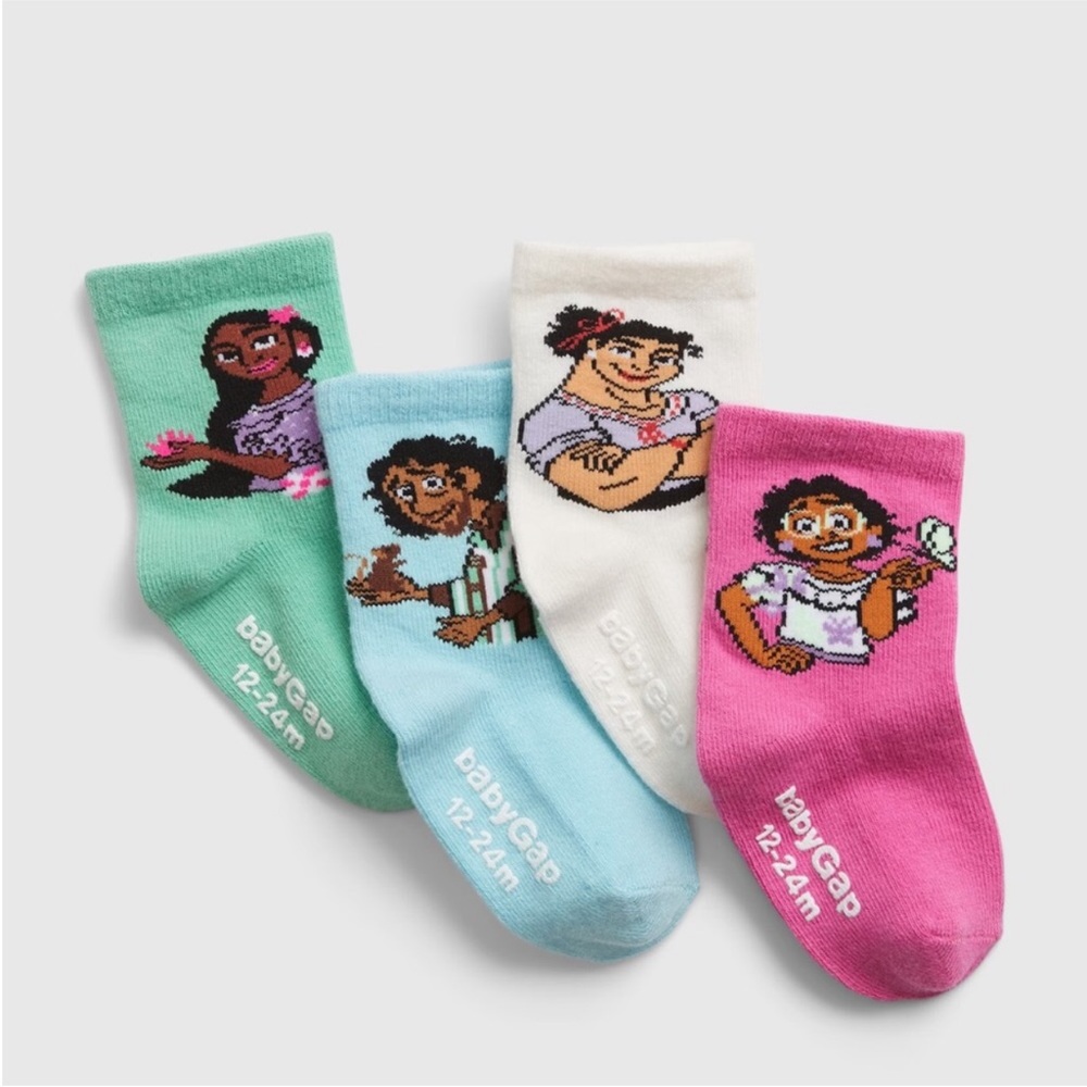 Baby Gap Disney Encanto Sock 4-pc Set 2/3 4/5 Yrs Bruno Isabella Mirabel NWT!!